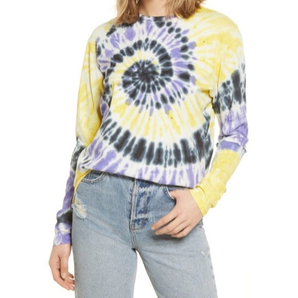 BP. Tie Dye Long Sleeve Tee - Picture 1 of 7